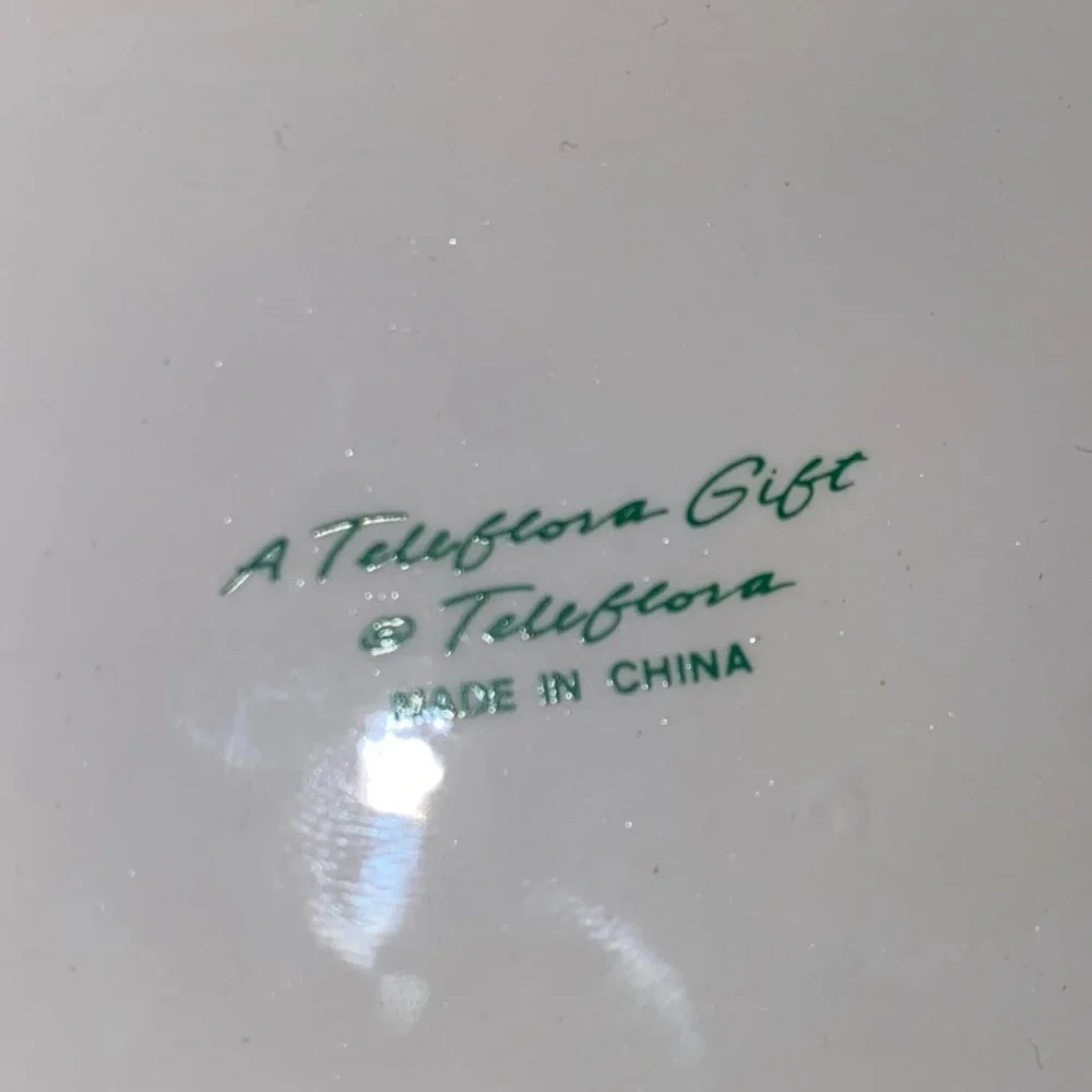 VINTAGE 1980 TELEFLORA FRUIT CERAMIC SERVING BOWL
